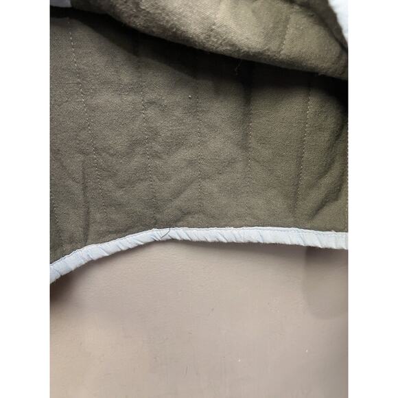 J‎ Eldridge Shacket Mens Medium quilted blue soft pockets Button front Layering - Picture 5 of 7